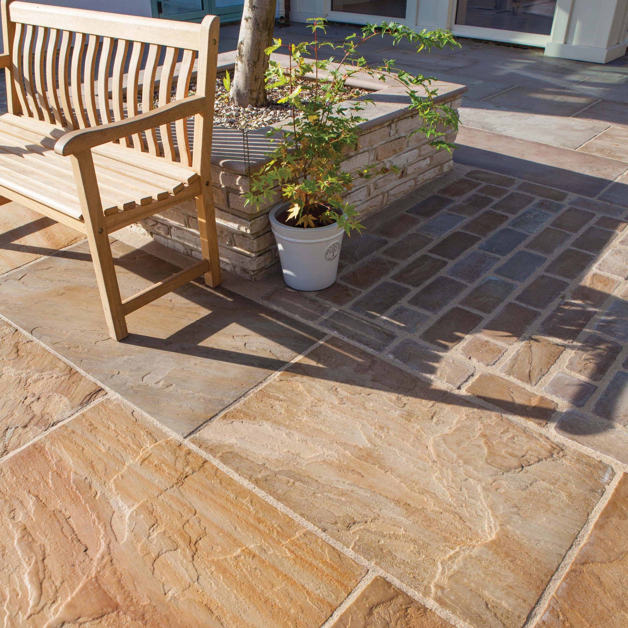 buff brown old rectory victorian paving